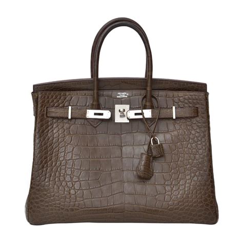 hermes birkin 35 alligator|hermes matte crocodile.